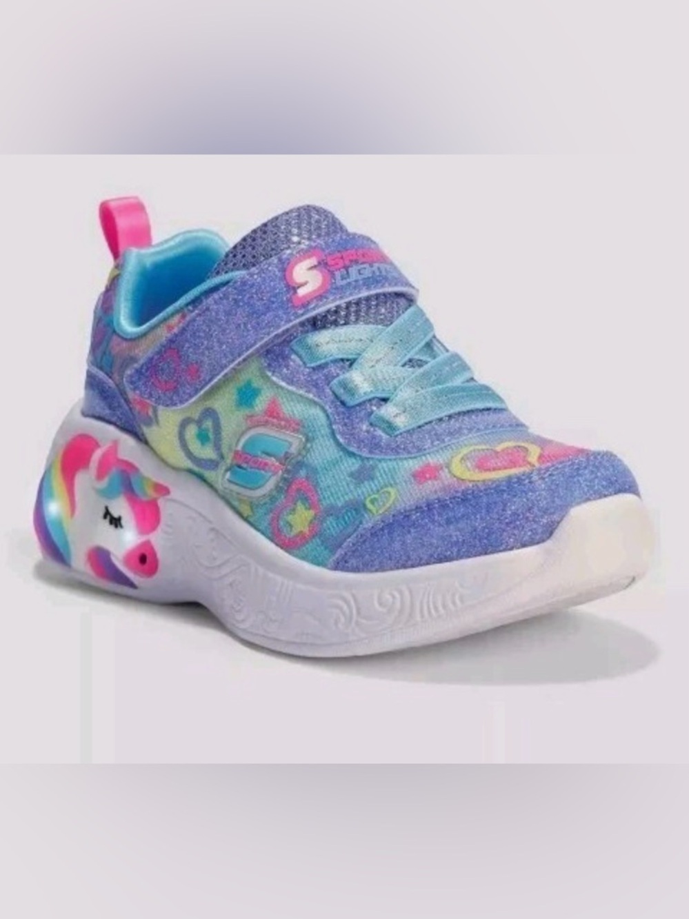 Sporto Kids Light-Up Sneakers - Pink and Blue
